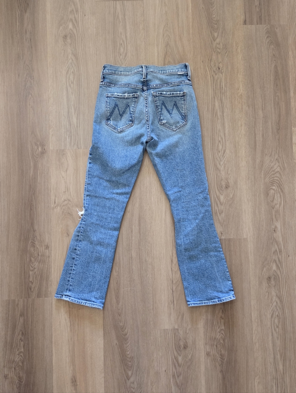 Mother Wmns The Insider Ankle Distressed Jeans 25 Hipster Festival Casual Boho - Picture 12 of 12